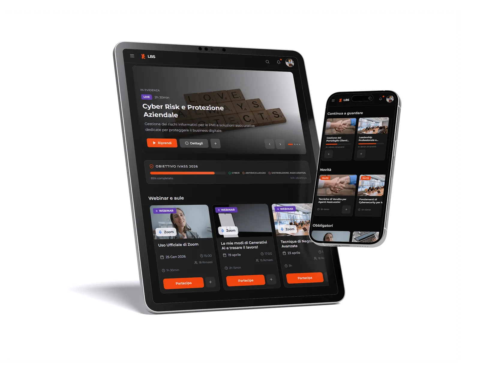 LearningBOX su tablet e smartphone
